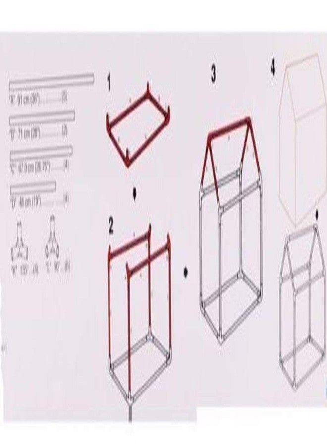 توي شاين خيمة بيت للأطفال من توي شاين، حجم جامبو (أزرق)-ب، بتصميم بيت خيمة - Image 2
